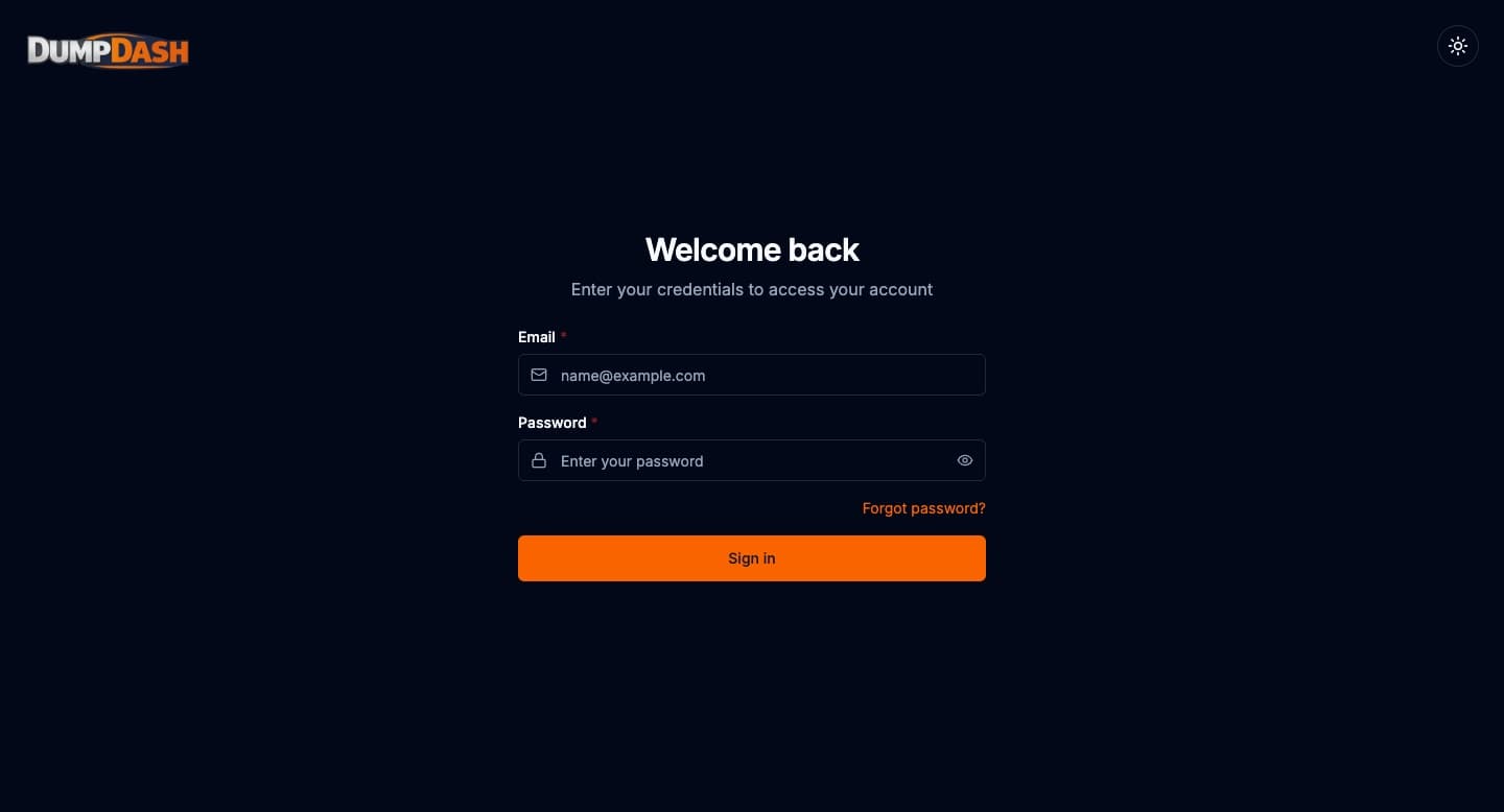 Screenshot of DumpDash – On-Demand Waste Hauling Platform